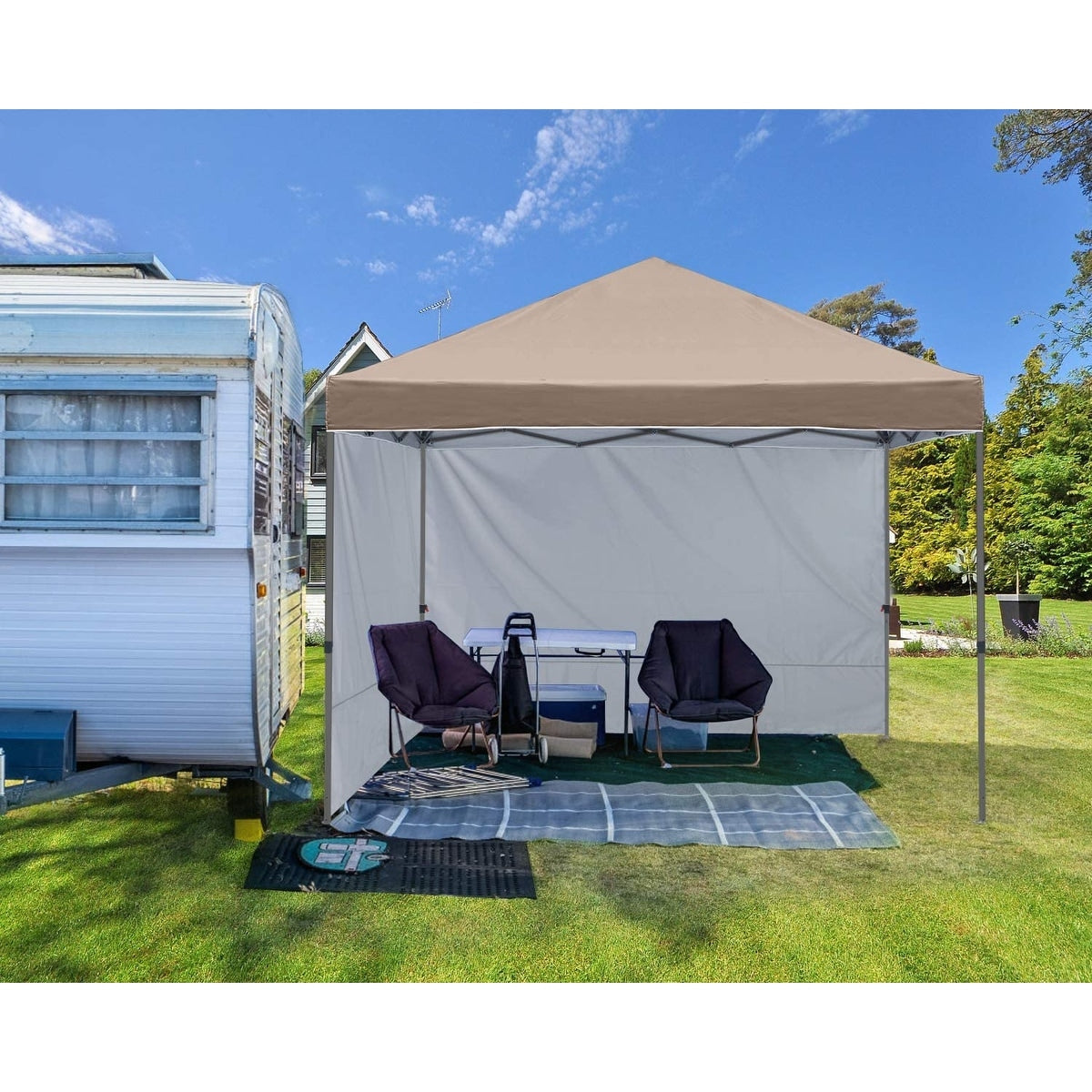 ABCCANOPY Tente de parasol pliable facile à installer, durable, pour extérieur.