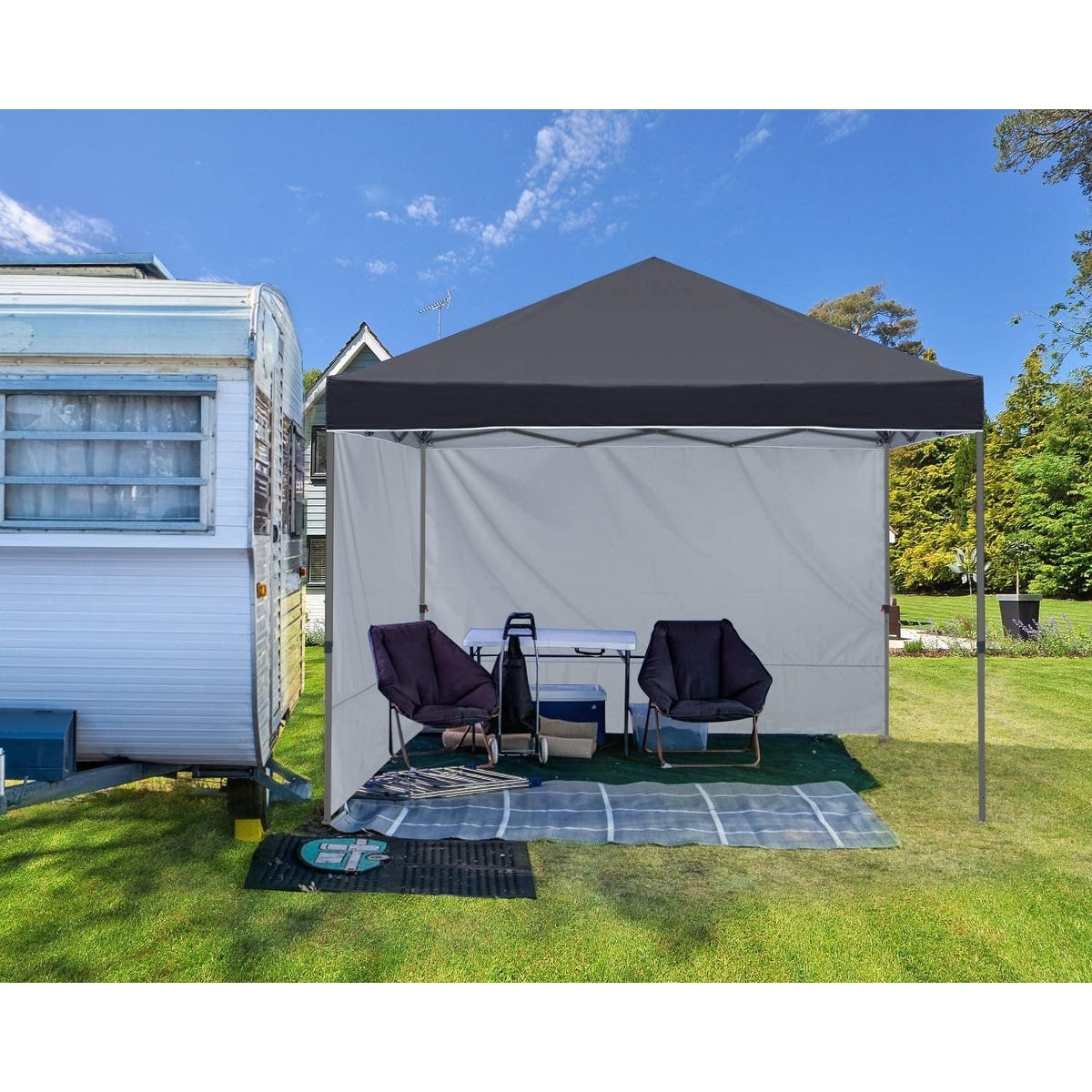 ABCCANOPY Tente de parasol pliable facile à installer, durable, pour extérieur.