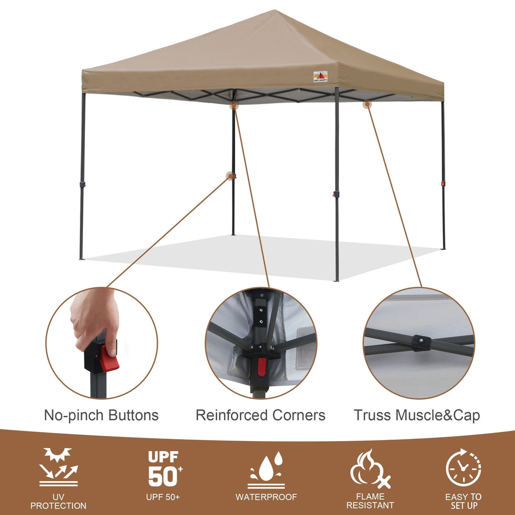 ABCCANOPY Tente de parasol pliable facile à installer, durable, pour extérieur.