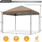 ABCCANOPY Tente de parasol pliable facile à installer, durable, pour extérieur.