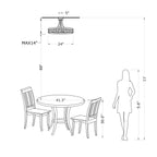 Suspension semi-encastrée Elvira à 8 lumières en forme de roue de charrette avec cristaux