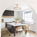 Suspension semi-encastrée Elvira à 8 lumières en forme de roue de charrette avec cristaux