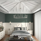 Suspension Acroma à 12 lumières, style ferme, en forme de roue de charrette de 40 pouces, avec certification UL - 40'' de diamètre x 138'' de hauteur