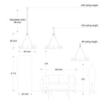 Suspension Acroma à 12 lumières, style ferme, en forme de roue de charrette de 40 pouces, avec certification UL - 40'' de diamètre x 138'' de hauteur
