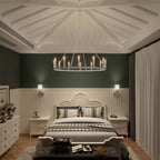 Suspension Acroma à 12 lumières, style ferme, en forme de roue de charrette de 40 pouces, avec certification UL - 40'' de diamètre x 138'' de hauteur