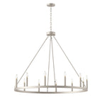 Suspension Acroma à 12 lumières, style ferme, en forme de roue de charrette de 40 pouces, avec certification UL - 40'' de diamètre x 138'' de hauteur