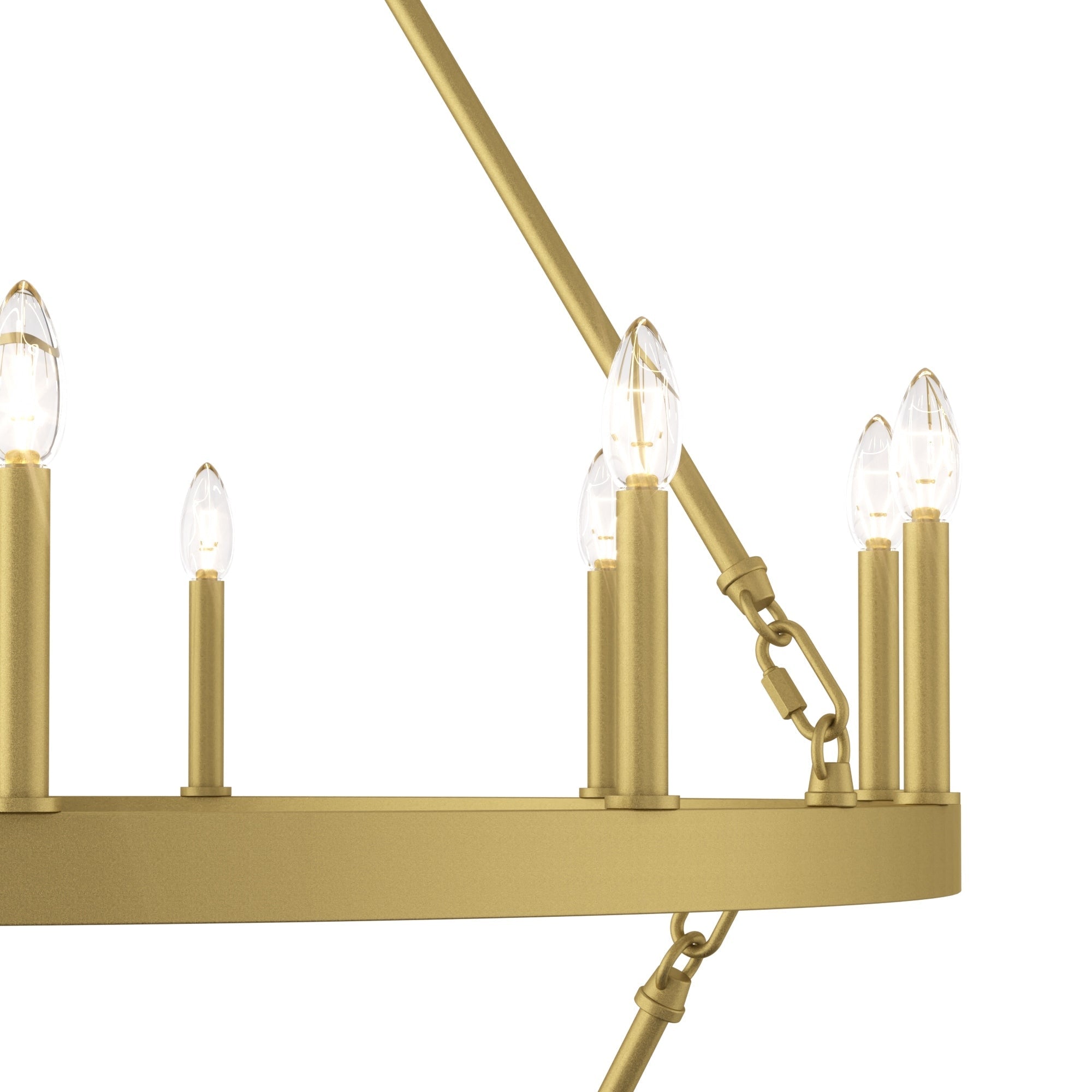 Luminaire Acroma à 20 lumières, style ferme moderne, en forme de roue de charrette ronde de 40 pouces, avec certification UL.