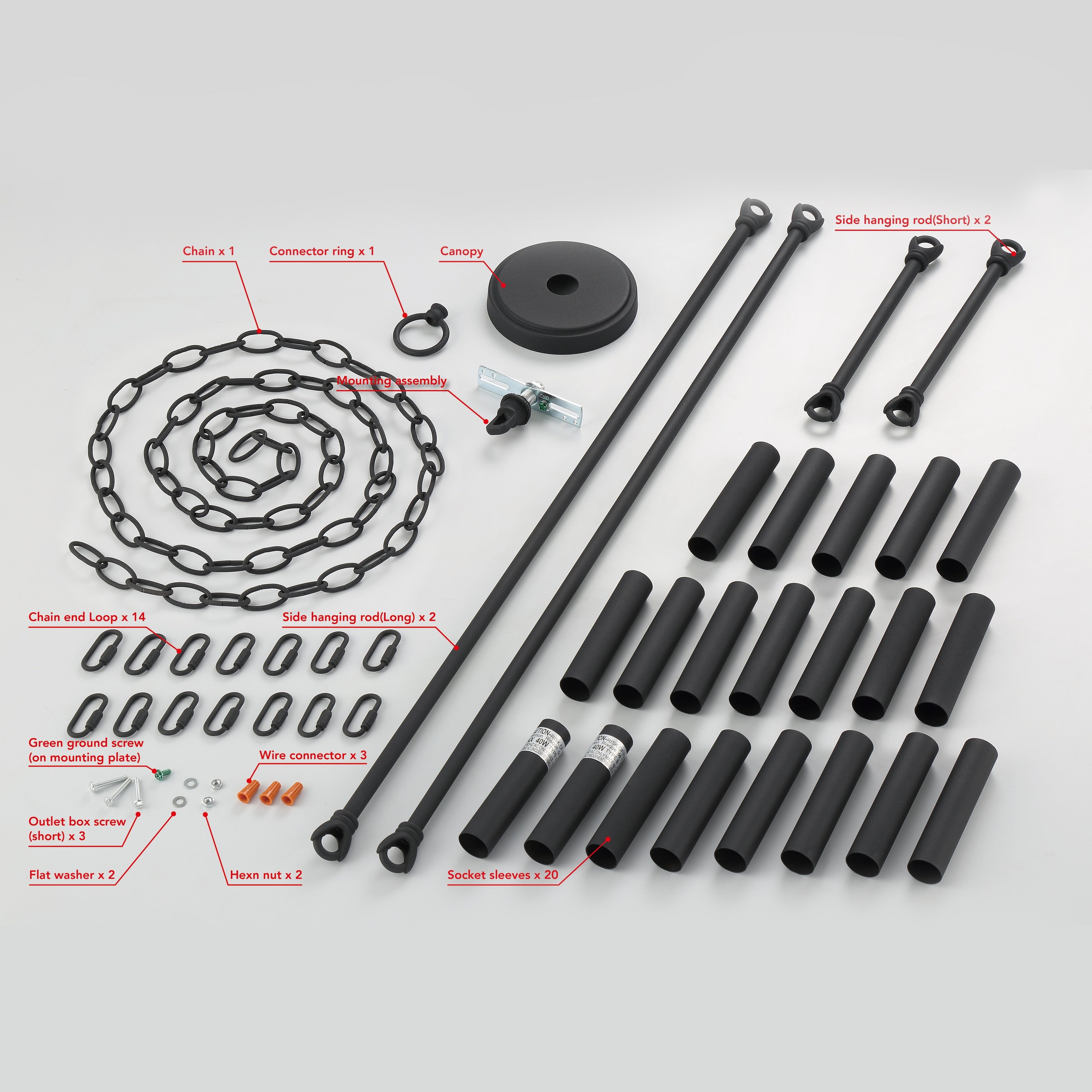 Luminaire Acroma à 20 lumières, style ferme moderne, en forme de roue de charrette ronde de 40 pouces, avec certification UL.