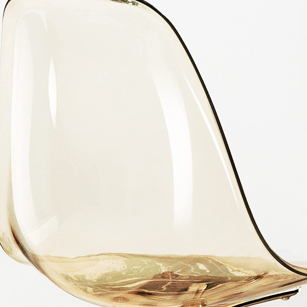 Chaise de bureau pivotante en acrylique, hauteur réglable, sans accoudoirs, sur roulettes, pour la maison.