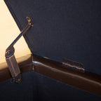 Tabouret-pouf de rangement en simili cuir Adeco 50