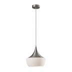 Lampe suspendue Eliza en noir ou en acier d'Adesso