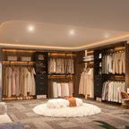 Rackcog Organisateur de placard réglable de 305 cm avec tiroirs, système de rangement avec étagères personnalisables pour placard à l'ancienne et placard aménagé.