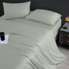 Jeu de draps en coton égyptien de luxe Aireolux, ultra-doux et soyeux, 1000 fils.