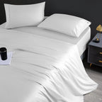 Jeu de draps en coton égyptien de luxe Aireolux, ultra-doux et soyeux, 1000 fils.