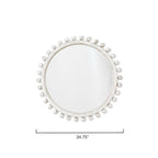 Miroir rond en bois Orion d'Alden Décor, naturel