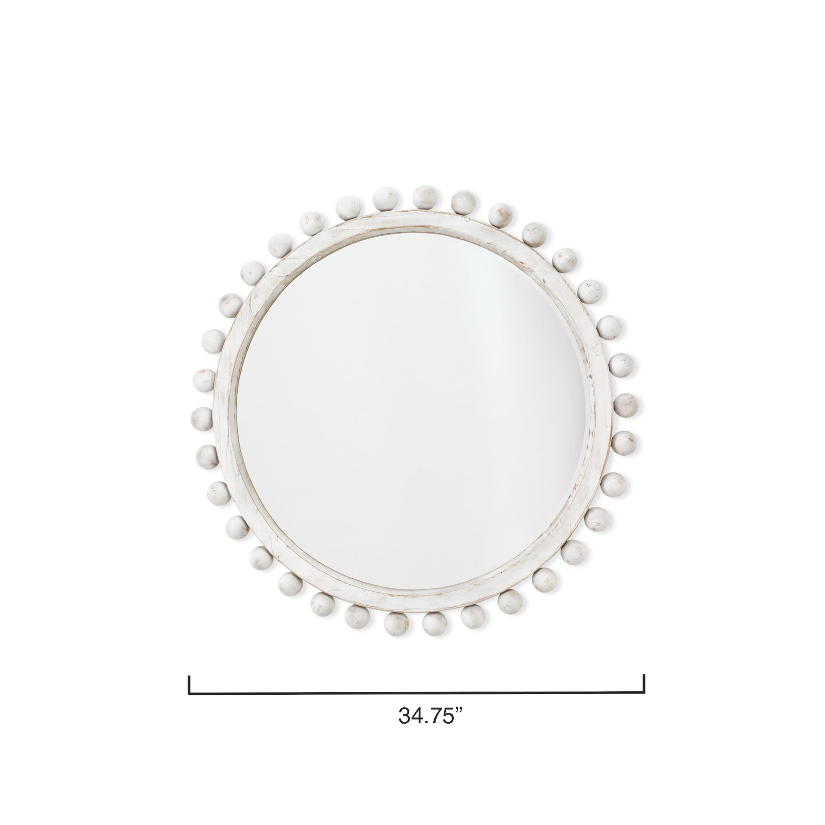 Miroir rond en bois Orion d'Alden Décor, naturel
