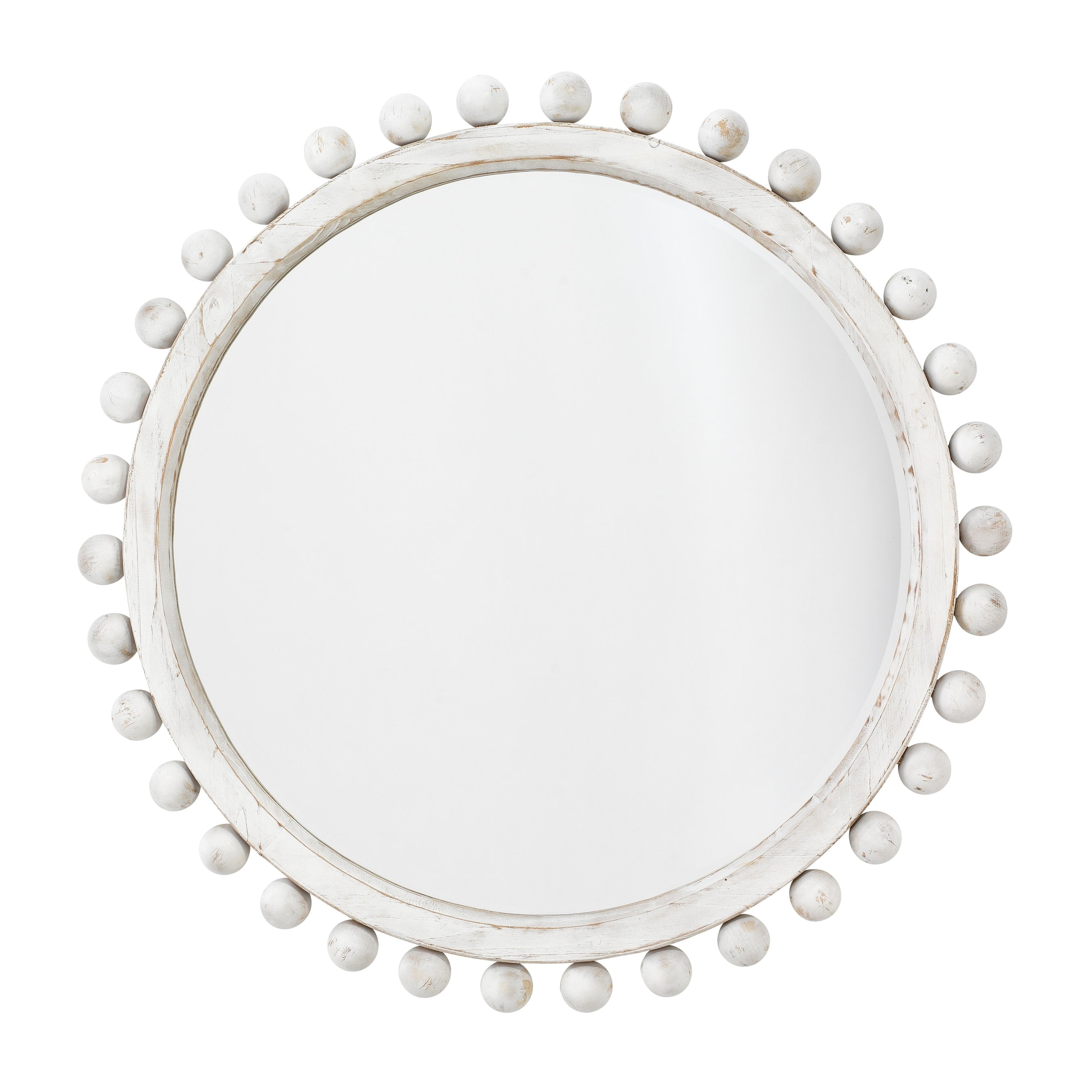 Miroir rond en bois Orion d'Alden Décor, naturel