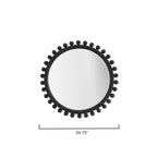 Miroir rond en bois Orion d'Alden Décor, naturel