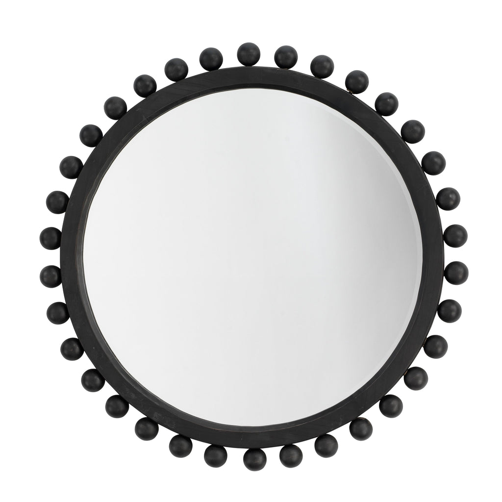 Miroir rond en bois Orion d'Alden Décor, naturel