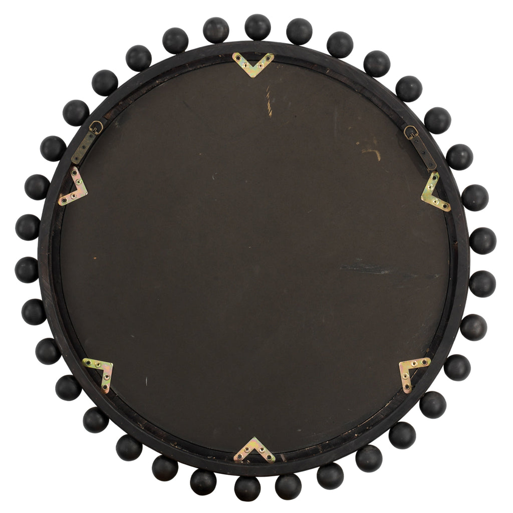Miroir rond en bois Orion d'Alden Décor, naturel