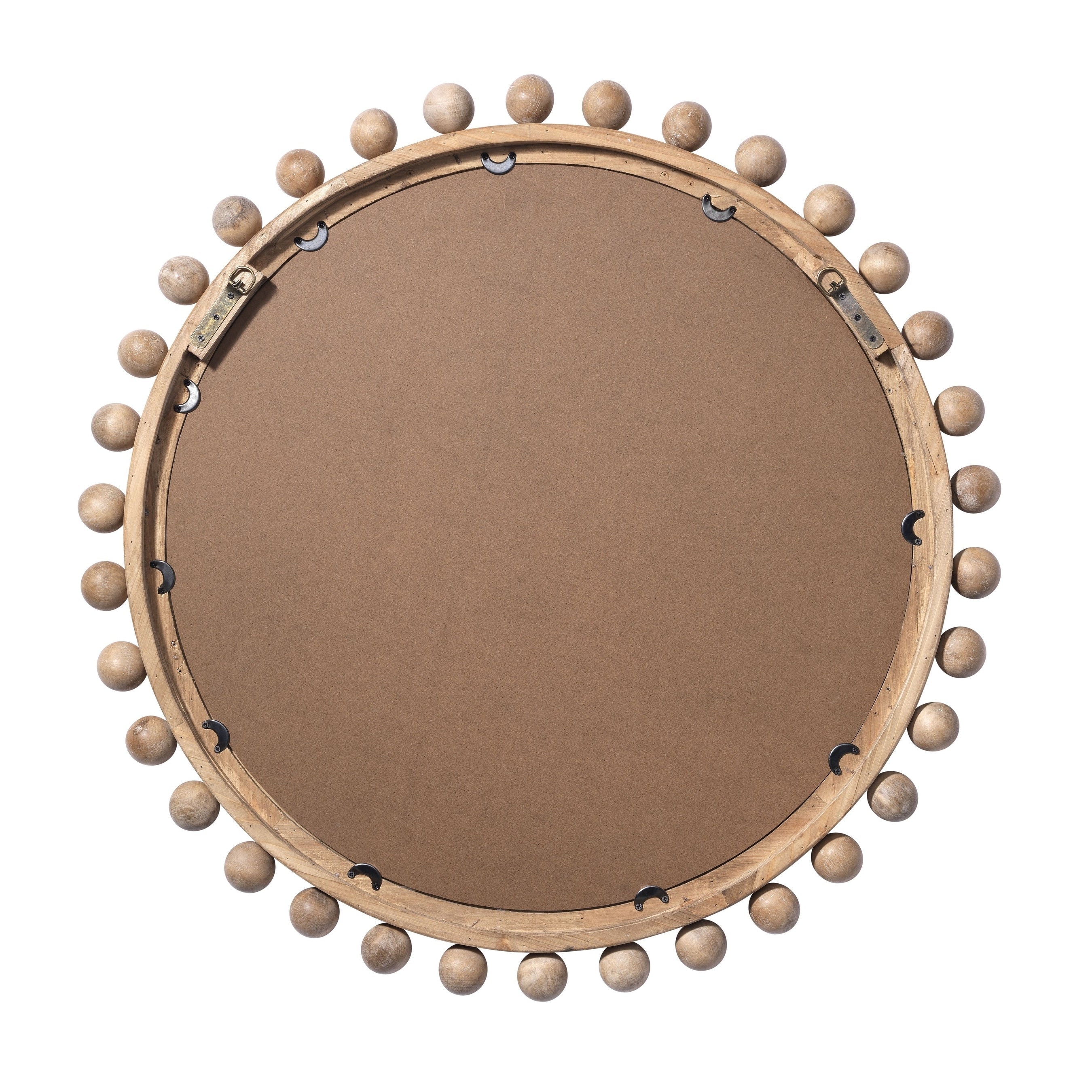 Miroir rond en bois Orion d'Alden Décor, naturel