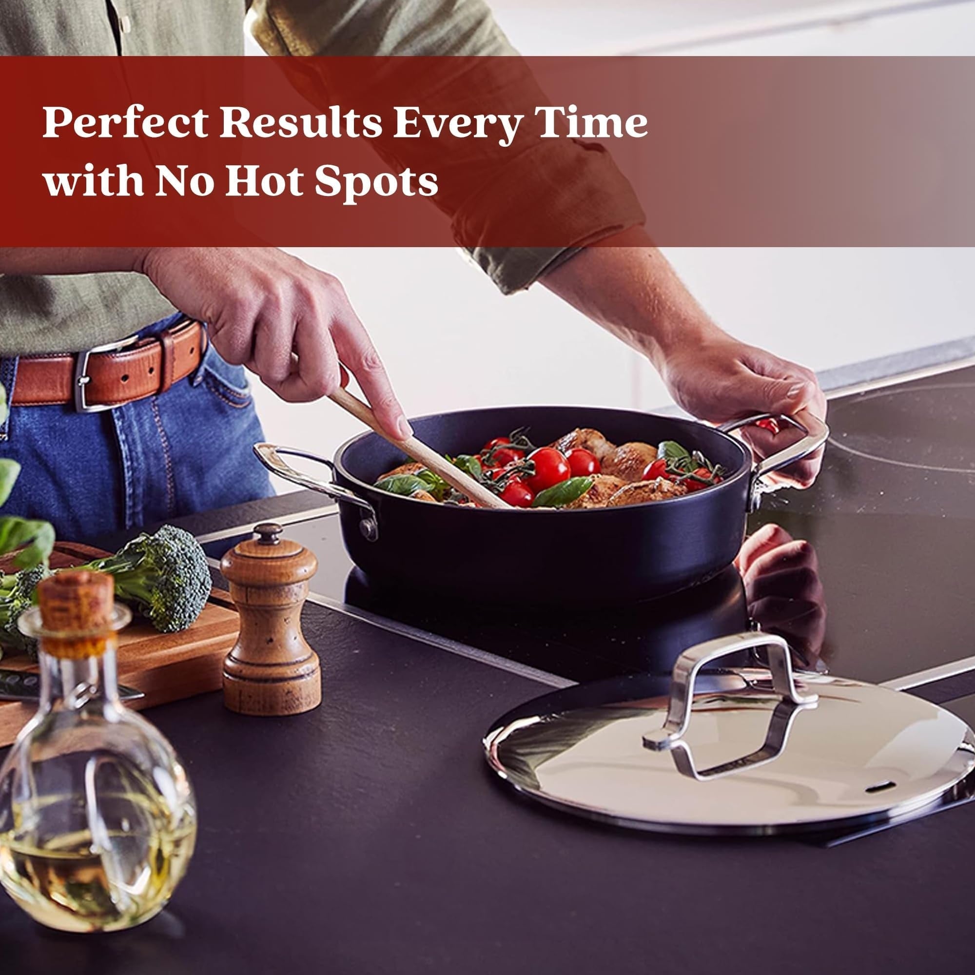 Ensembles de cuisine Alva Maestro en acier inoxydable et céramique antiadhésive