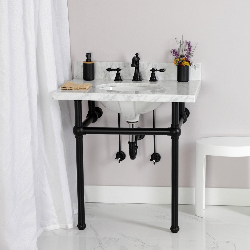 Robinet de salle de bain à large encrage, style américain classique