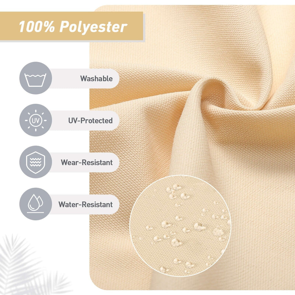 Aoodor Lot de 4 coussins pour chaises de jardin à dossier haut, 117x53x10 cm (coussins uniquement)