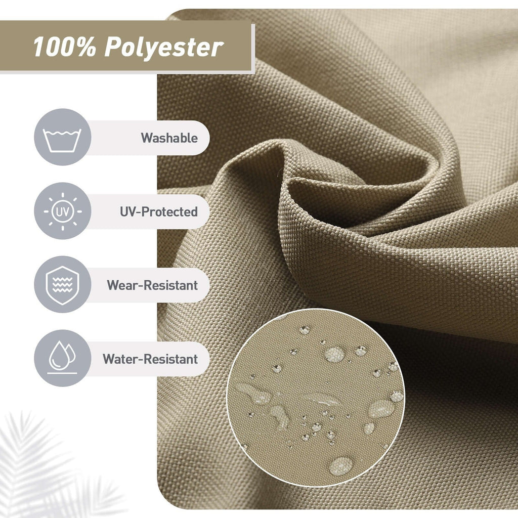 Aoodor Lot de 4 coussins pour chaises de jardin à dossier haut, 117x53x10 cm (coussins uniquement)