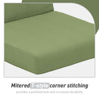 Aoodor Lot de 4 coussins pour chaises de jardin à dossier haut, 117x53x10 cm (coussins uniquement)