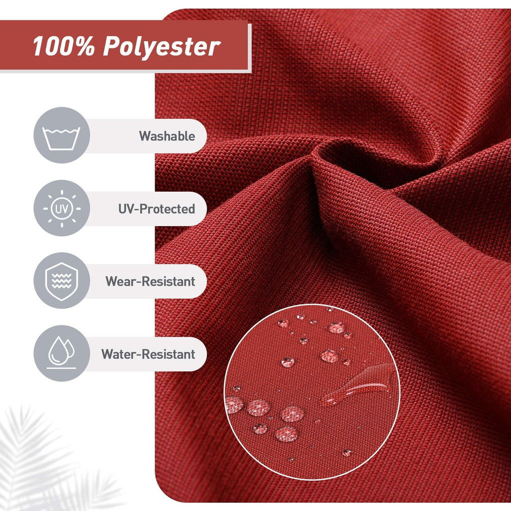 Aoodor Lot de 4 coussins pour chaises de jardin à dossier haut, 117x53x10 cm (coussins uniquement)