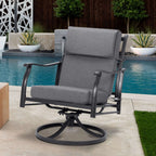 Aoodor Lot de 4 coussins pour chaises de jardin à dossier haut, 117x53x10 cm (coussins uniquement)