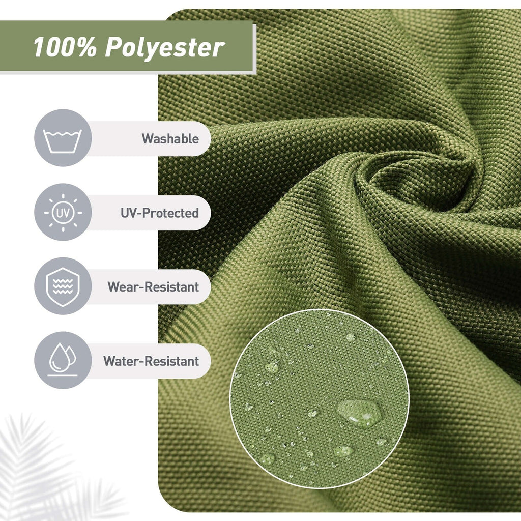 Aoodor Lot de 4 coussins pour chaises de jardin à dossier haut, 117x53x10 cm (coussins uniquement)