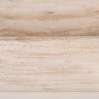 Bol rectangulaire extra large en bois recyclé noir-brun Athena - 26,0L x 10,0l x 7,0H