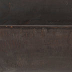 Bol rectangulaire extra large en bois recyclé noir-brun Athena - 26,0L x 10,0l x 7,0H