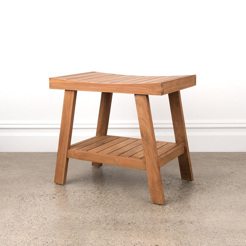 Table/Banc de douche en teck d'Indonésie de Aurora Home