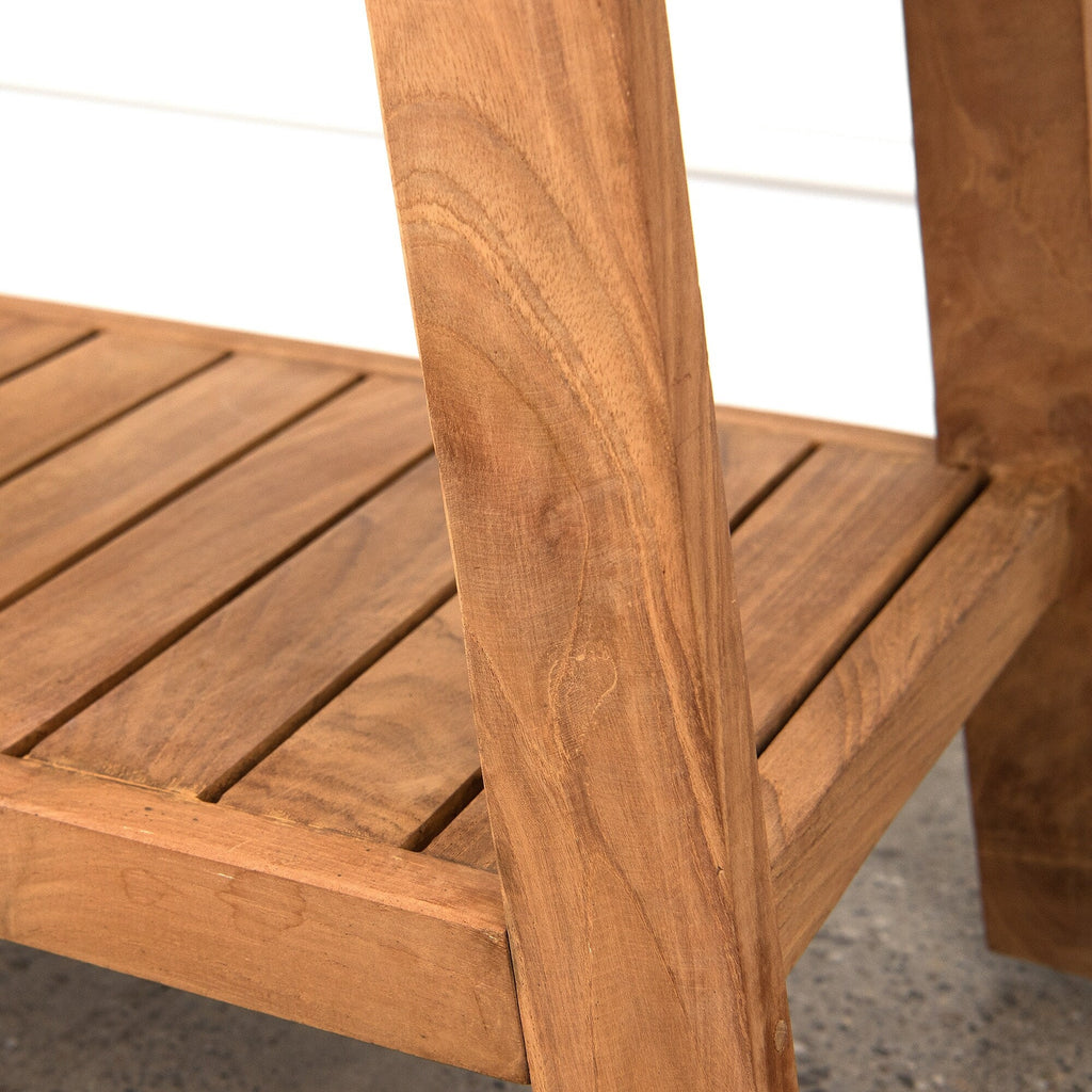 Table/Banc de douche en teck d'Indonésie de Aurora Home