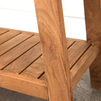 Table/Banc de douche en teck d'Indonésie de Aurora Home