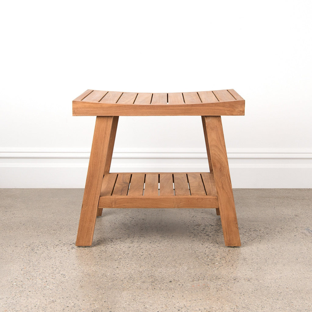 Table/Banc de douche en teck d'Indonésie de Aurora Home