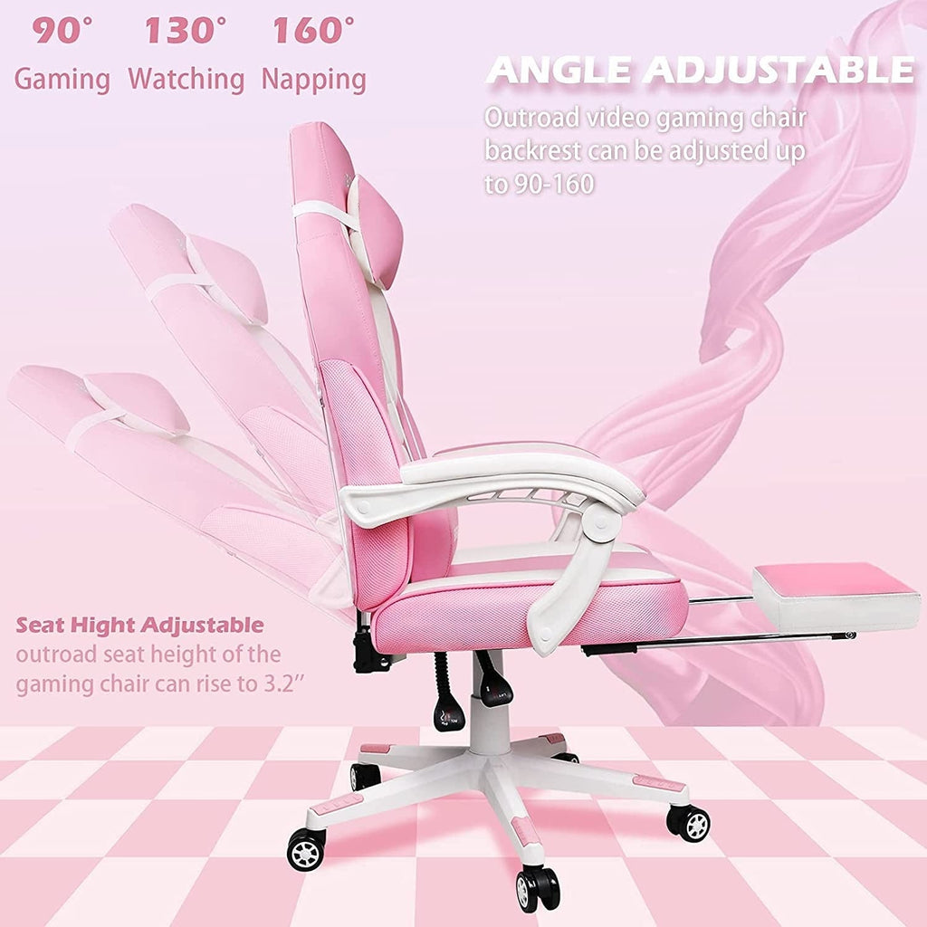 Chaise de jeu de style course BOSSIN, chaise de jeu pour joueurs grands et lourds (jusqu'à 136 kg), dossier haut, chaise de bureau.