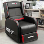 Fauteuil inclinable ergonomique BOSSIN en cuir PU pour le jeu, une place, pour le salon