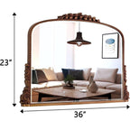 Miroir mural à arche, miroir baroque d'accent - 36×23