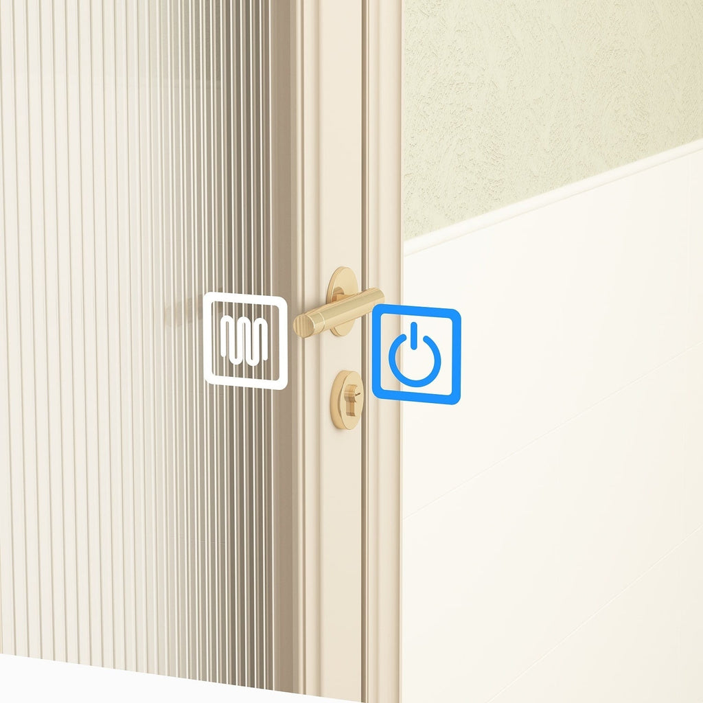 Armoire à miroir de salle de bain avec éclairage LED, anti-buée, 6000K, blanche.