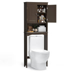 Meuble de rangement pour salle de bain, meuble de rangement pour WC, étagère de salle de bain au-dessus des toilettes, meuble gain de place pour WC