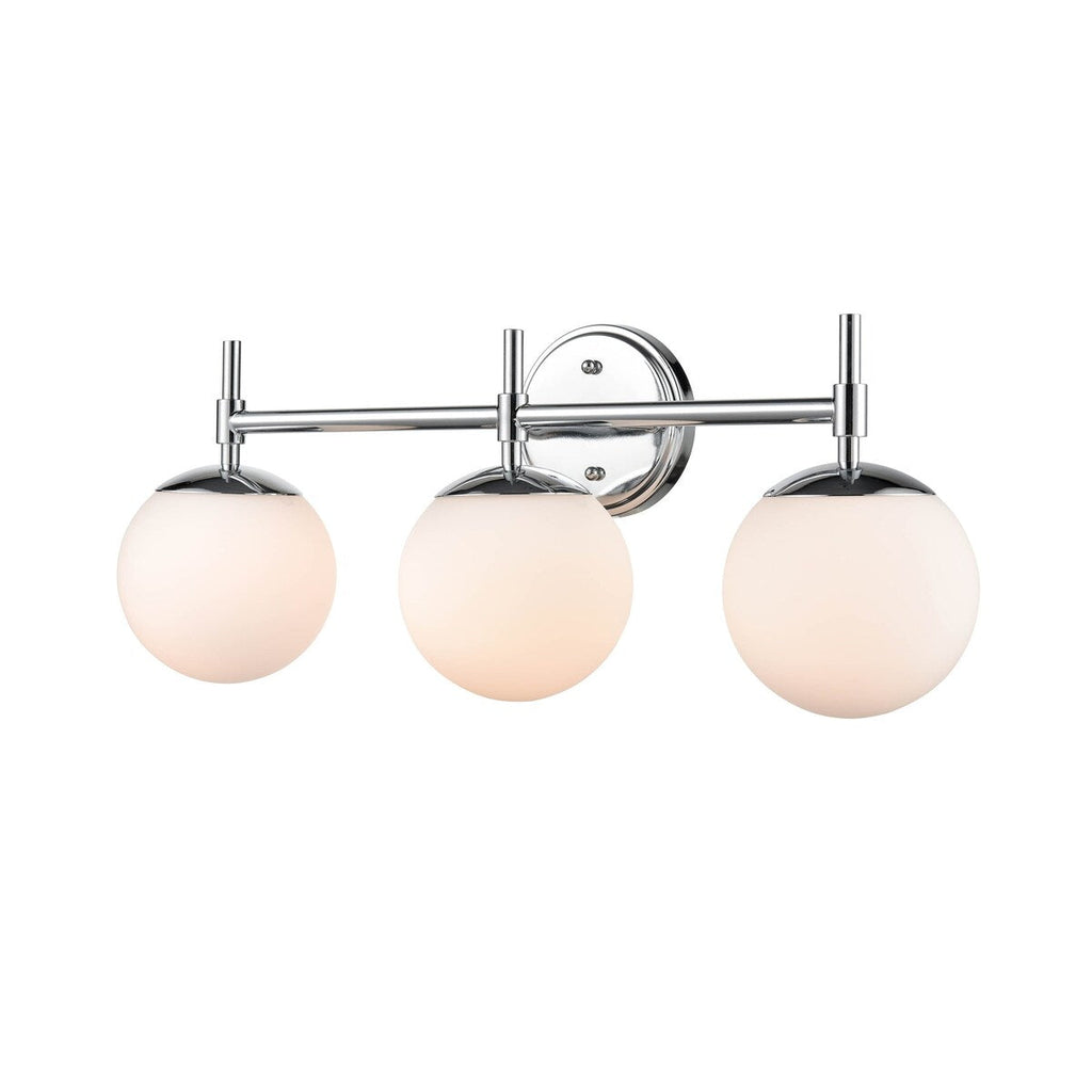 929 Lighting Lustre de salle de bain à 3 lumières avec finitions multiples et abat-jours en verre opale