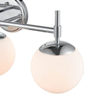 929 Lighting Lustre de salle de bain à 3 lumières avec finitions multiples et abat-jours en verre opale