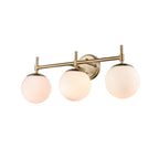 929 Lighting Lustre de salle de bain à 3 lumières avec finitions multiples et abat-jours en verre opale