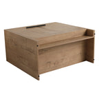 Meuble-lavabo de salle de bain Beingnext 24/30/36 avec lavabo, meuble-lavabo de salle de bain autoportant avec porte à fermeture amortie et étagère réglable