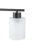 Applique murale de salle de bain Bellevue Lydia à 3 lumières, 23 pouces de large, avec abat-jour givré