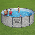 Piscine hors sol Bestway Steel Pro MAX ronde avec pompe et couverture